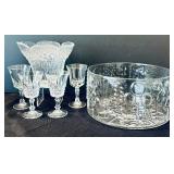 Ready to Host! Vintage IITTALA Nuutajarvi FLORAn Vase, Cordial Glass Lead Crystal, Glass Blown Bowl and More
