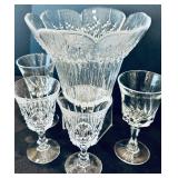 Ready to Host! Vintage IITTALA Nuutajarvi FLORAn Vase, Cordial Glass Lead Crystal, Glass Blown Bowl and More