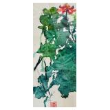 Original Lotus Painting by Betty Johnson
