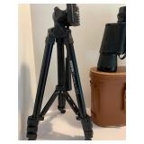 Vintage Binoculars and Tripod