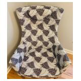 Ikea Leaf Print Upholstered Arm Chair