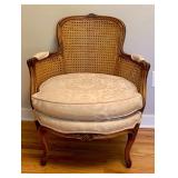 Vintage Rounded Back Accent Arm Chair