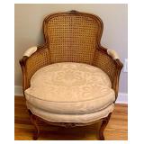 Vintage Rounded Back Accent Arm Chair