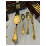Vintage Bestecke SBS Solingen 24k Gold Plated Flatware Set