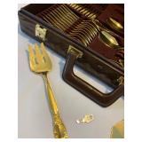 Vintage Bestecke SBS Solingen 24k Gold Plated Flatware Set
