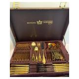 Vintage Bestecke SBS Solingen 24k Gold Plated Flatware Set