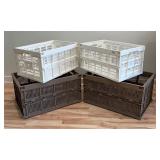 Four Foldable Storage Bins