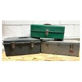 Two Tools Boxes and Tackle Box