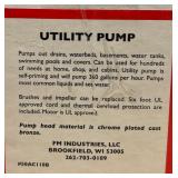 New FM Industries Zinc Die-cast Pump-head Corrosion Resistent Utility Pump