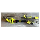 Ryobi RY40002 Expand It Trimmer and Ryobi RY40403 Blower with One Battery and One Charger