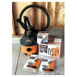 Ridgid 4 Gallon Wet/Dry Vac with New Filter, Auto Detailing Kit and Dust Bags