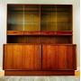Mid Century Modern Danish Teak Credenza and Hutch by Kibaek Møbelfabrik