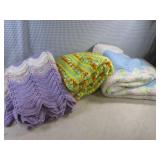 (EW3) 3 Knit Blankets...