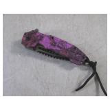 (CNTR) Pink Camo Spring Assist Fold...