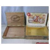(CSB) Assorted Vintage Cigar Boxes...
