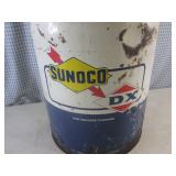 (EC1) Vintage 5 Gallon Sunoco DX Oi...