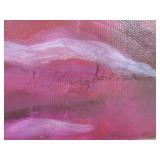 (D-1) Framed Canvas Painting 21 1/8...