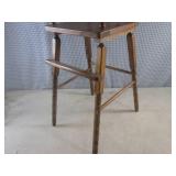 (A-2T) Vintage Wood Doll Highchair ...
