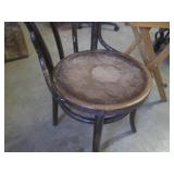 (A-4) Vintage Wood Chair and Foldin...