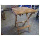 (A-4) Vintage Wood Chair and Foldin...