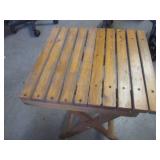 (A-4) Vintage Wood Chair and Foldin...