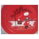 (FS) Vintage 19" Metal Serving Tray...