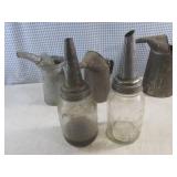 (D-3) Vintage Oill Cans and Bottles...