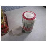 (CSB) Vintage Metal Picnic Basket a...