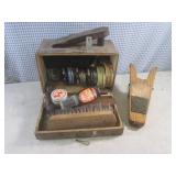 (A-1) Vintage Shoe Shine Chest and ...