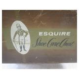 (A-1) Vintage Shoe Shine Chest and ...