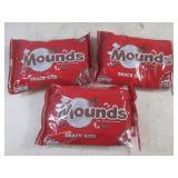 (B-3) 3 Bags of Snack Size Mounds C...