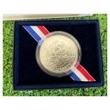 WW2 50th Anniversary Uncirculated Silver Dollar - 26.73 grams 90% Silver