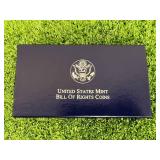 1993 Bill of Rights 2 Coin Uncirculated Set - Both 90% Silver