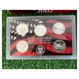 2002 US Mint Silver Proof Set