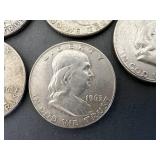 10 Franklin Half Dollars