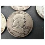 10 Franklin Half Dollars