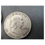 10 Franklin Half Dollars