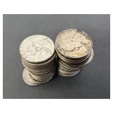 Full Roll (40) Silver Washington Quarters