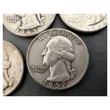8 Silver Washington Quarters