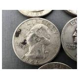 8 Silver Washington Quarters