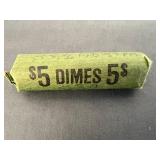 Full Roll (40) Silver Roosevelt Dimes
