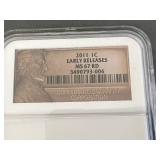 2011 Lincoln Cent Early Releases MS 67 RD