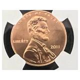 2011 Lincoln Cent Early Releases MS 67 RD