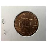 5 2009 Lincoln Log Cabin Pennies