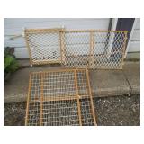 Lot of (3) wood framed baby or pet ...