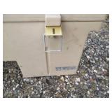 Plastic storage bench