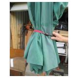 Patio umbrella with a milk can to hold it