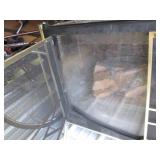 Black and Brass tone 2-door gas fir...