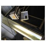 Black and Brass tone 2-door gas fir...