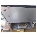 Black and Brass tone 2-door gas fir...